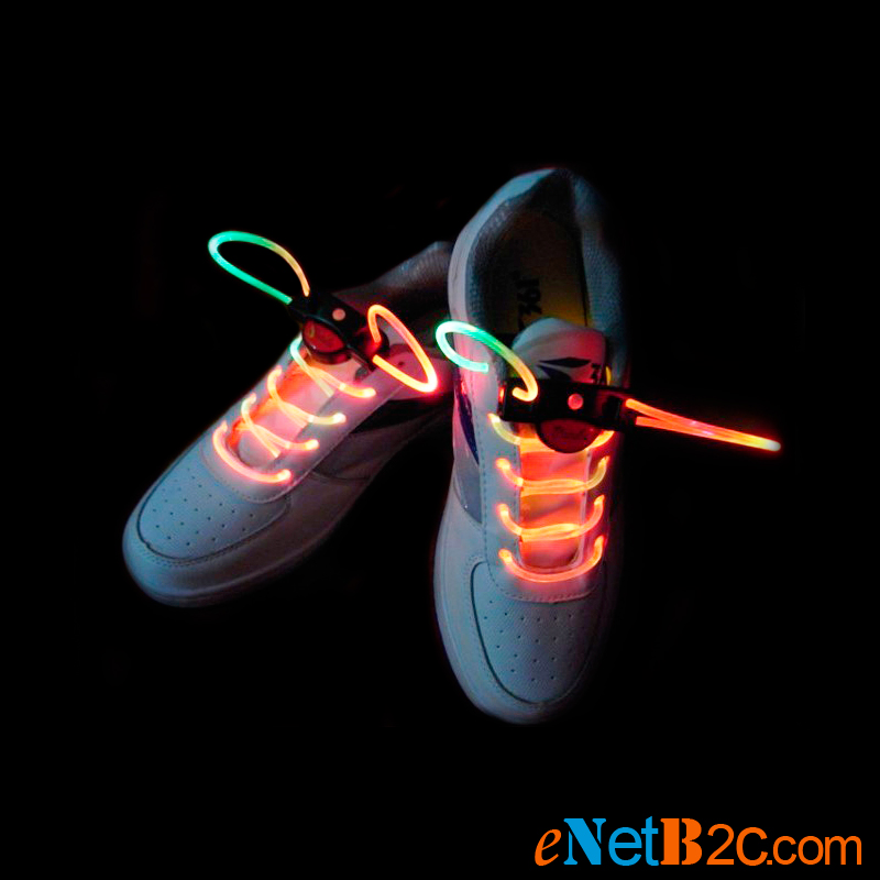 Colorful flashing LED waterproof shoelace