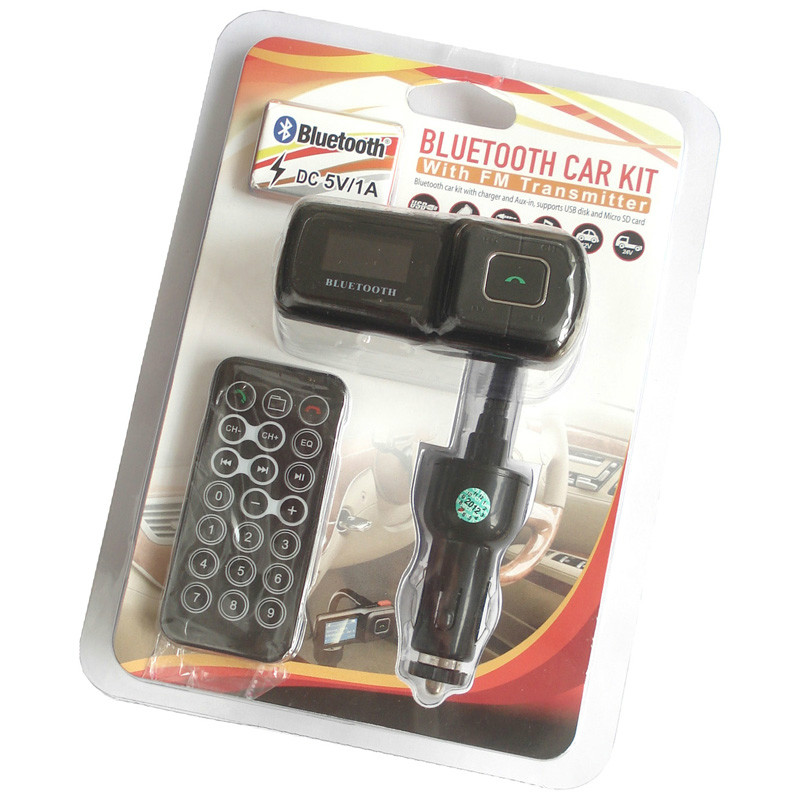 New Arrival & Fashion FM Bluetooth Handsfree car kit MP3 transmitter - FM206 Support USB/SD/MMC