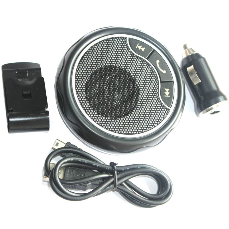 2014 Best selling round shape mini Bluetooth Handsfree car kit - FM48 - FM48