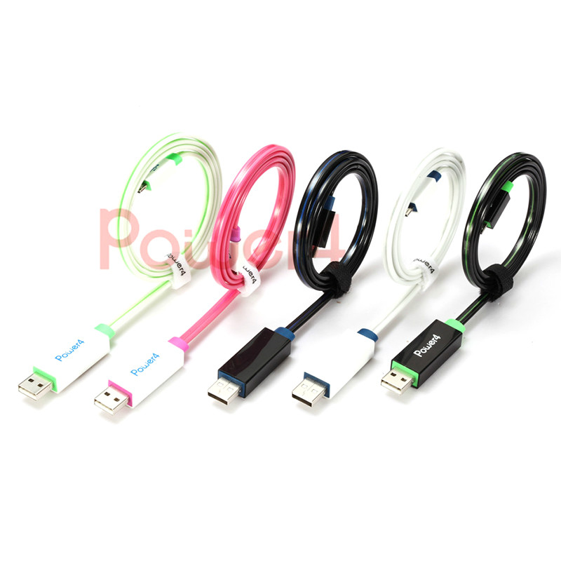 New arrival dynamic, vibrant Data Line Cable Micro USB interface charging devices, Samsung, BlackBerry,HTC  free shipping