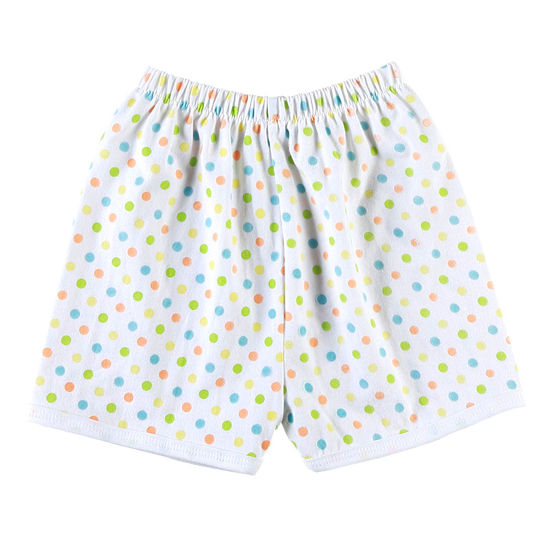 2014 new baby-soft cotton white polka dot shorts