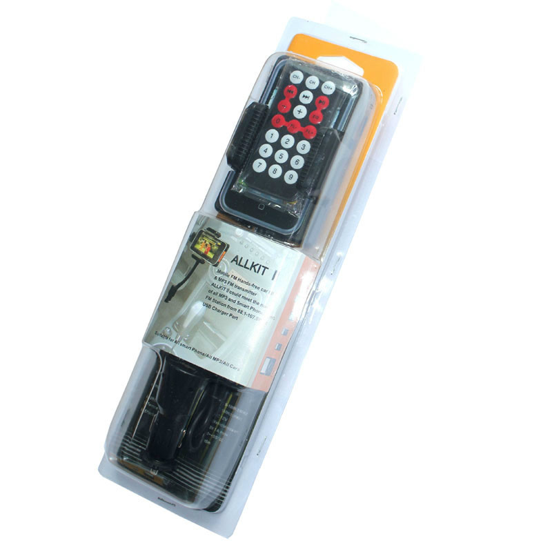 2014 Free Shipping New FM Transmitter Modulator FM08 Car Kit Mini FM Transmitter with LCD-Display