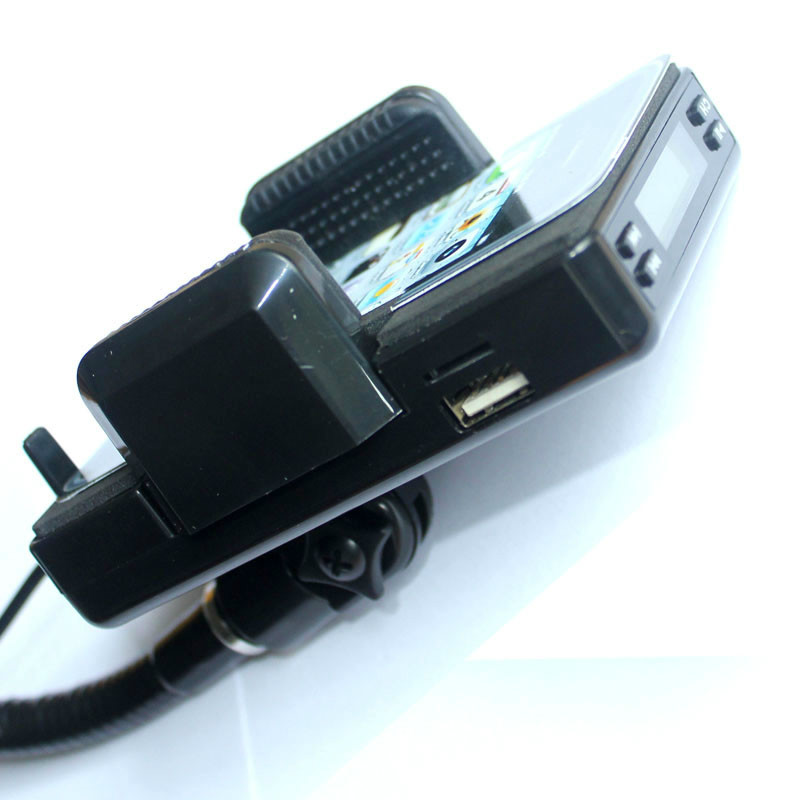 Free Shipping 2014 New high quality black LCD Screen Car Kit FM Transmitter Modulator MP3 Player FM10
