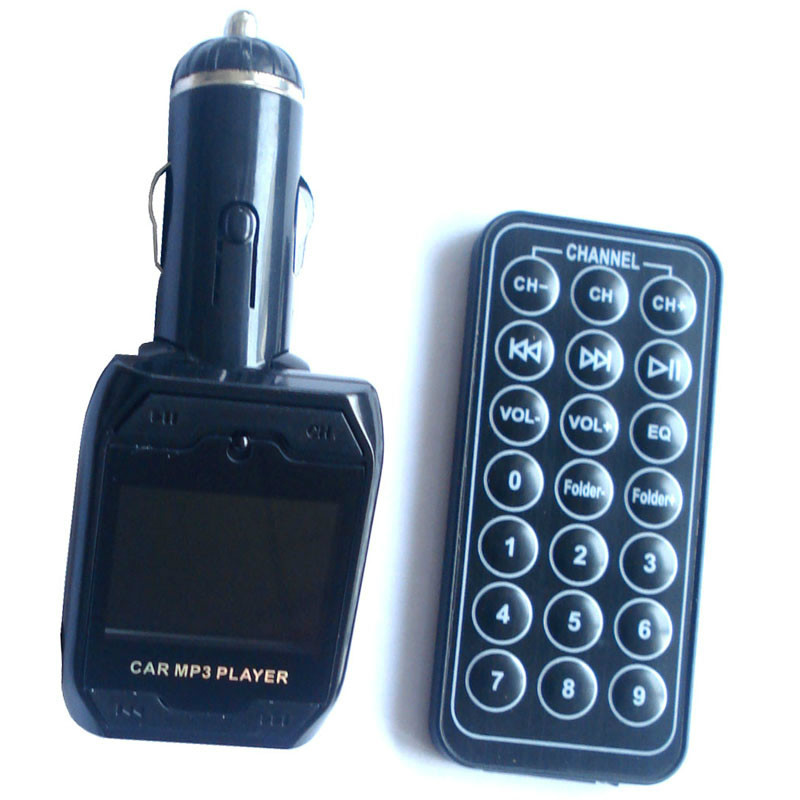 1.3 inch Car MP3 FM transmitter Support USB disk & SD & Micro TF，mp3 fm modulator FM201 free shipping