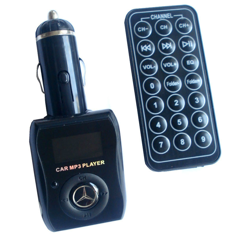 2014 Free shipping Car FM Transmitter modulator FM204 USB MP3 Player Supports USB disk & SD & Micro TF