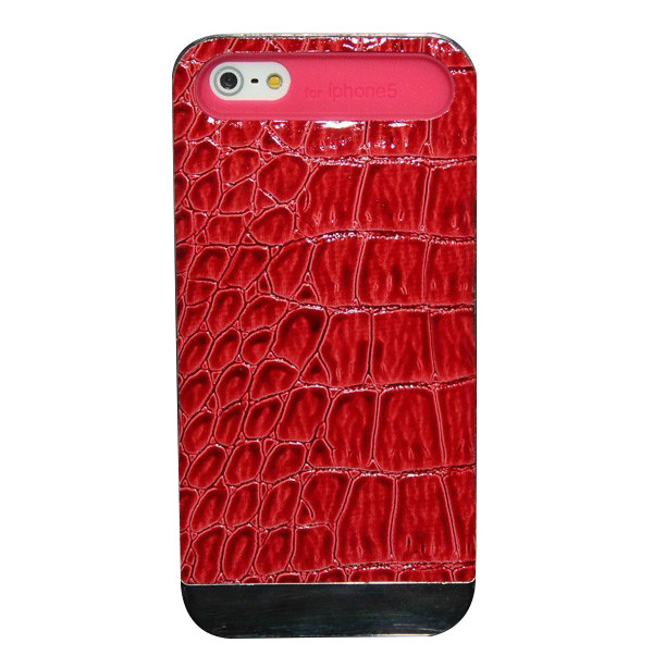 2014 Free shipping New Hot Fashion crocodile grain phone case for iphone 5 cell phone shell