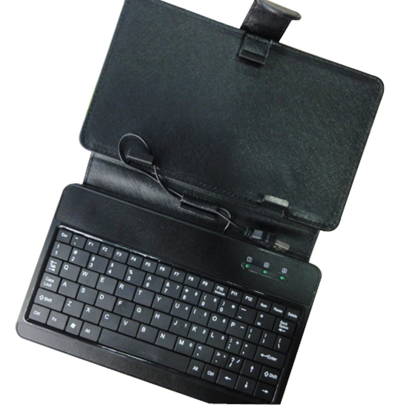 Free shipping,fashion and practical 7 inch tablet holster with keyboard