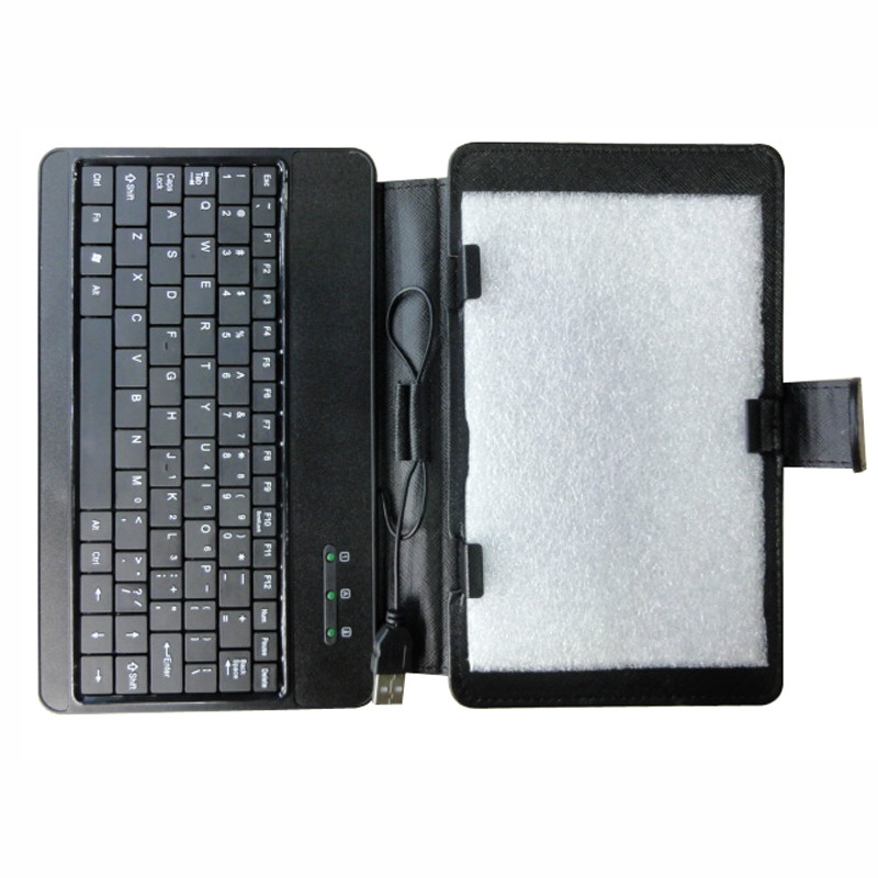 Free shipping,fashion and practical 7 inch tablet holster with keyboard
