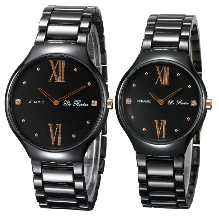The new ultrathin ceramic watches contracted fashion lovers to the table the men and women's watch high-grade watches