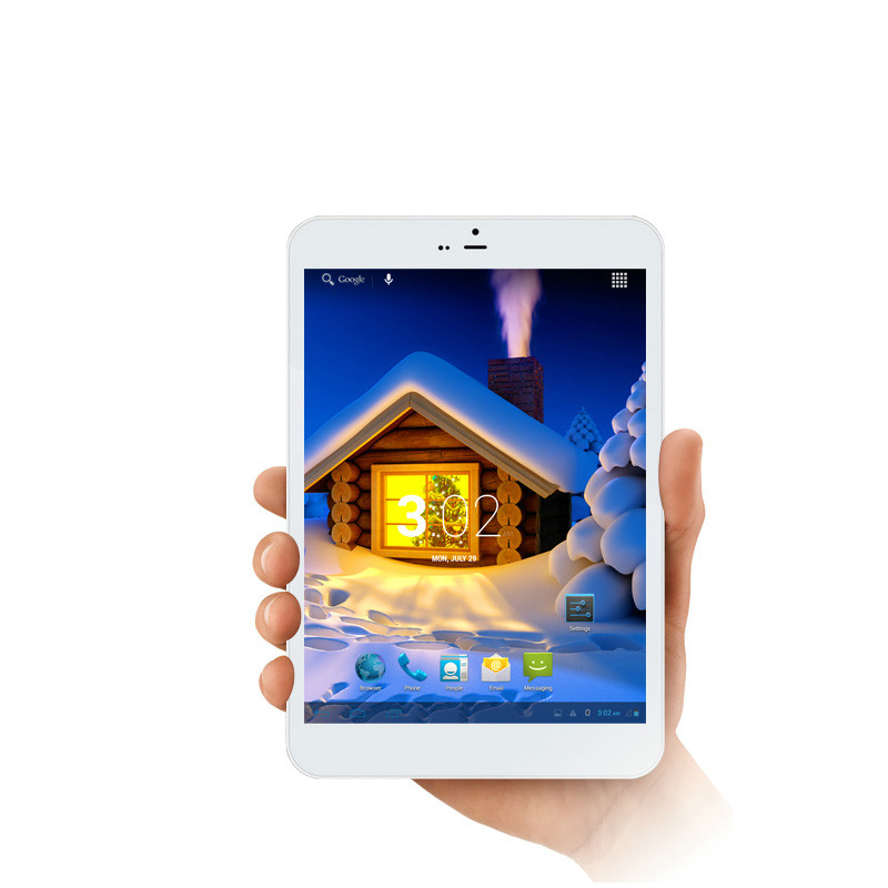 ONN M7 Ultra slim 7.85 inch Tablet IPS 3G Quad Core(Front:white,back:silver)