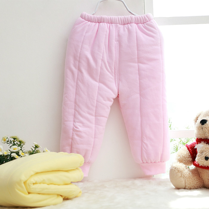 Winter new style! baby kids thick cotton-padded trousers baby unlined pant and underpants