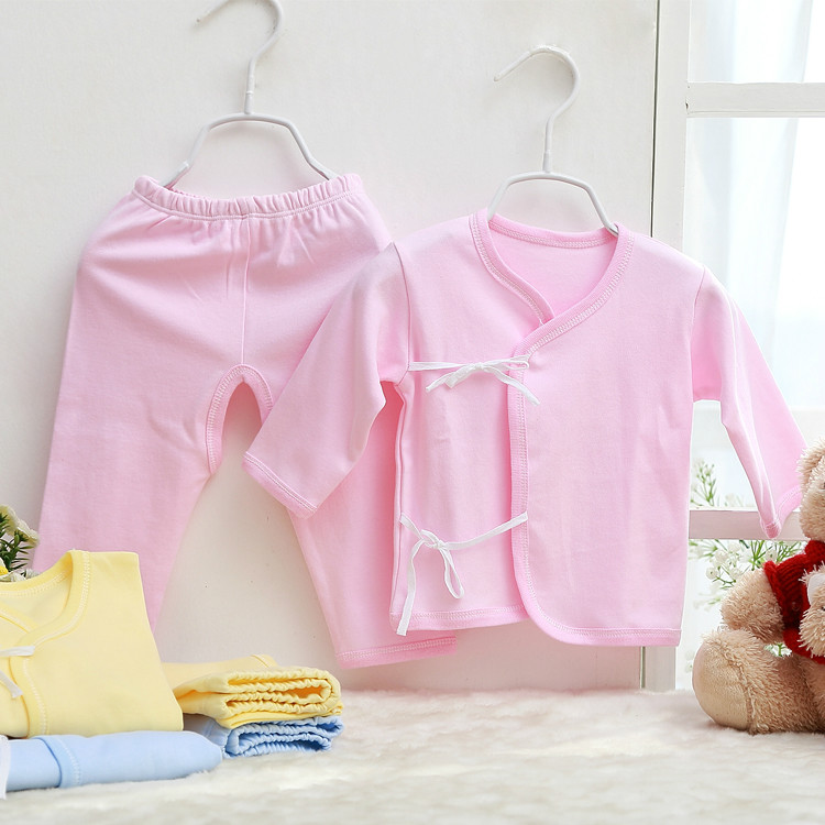 Spring & Summer style Baby infant lace up underwear suit monk clothes open-seat pants