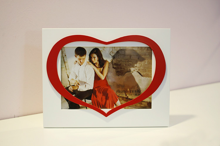 Embracing Hearts  Ring Photo Frame - Our Wedding