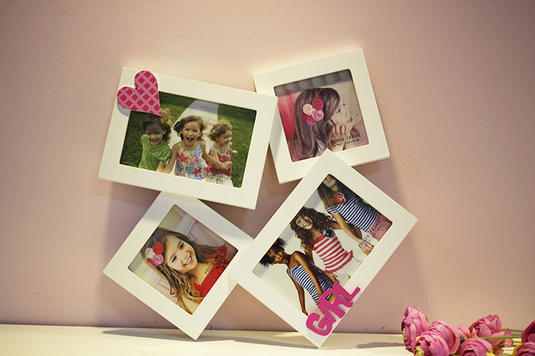 Splice of colorful photo set of 4