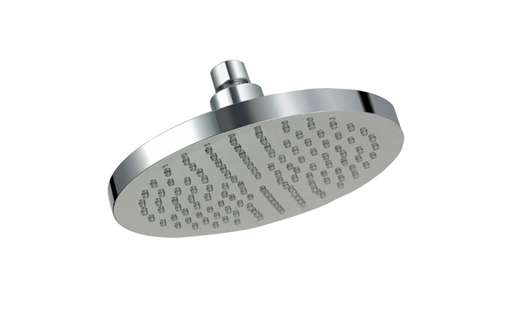 LED 8 inches round ABS Ceiling Rain Fall overhead shower nozzle