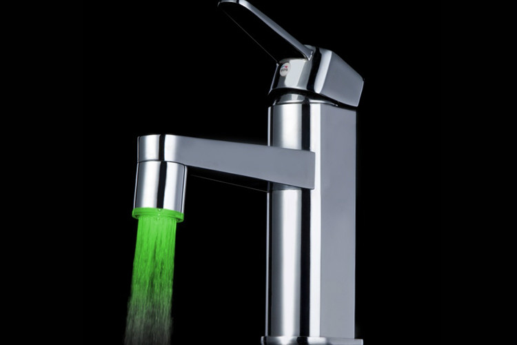 2014 New Design ABS Led Faucet, color change led faucet, LD8001-A9