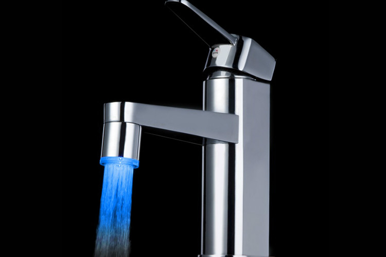 2014 New Design ABS Led Faucet, color change led faucet, LD8001-A9