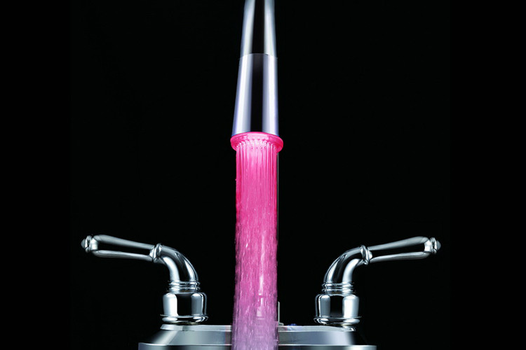 2014 Hot Sale Brass Led Faucet, color change led faucet, LD8002-A1