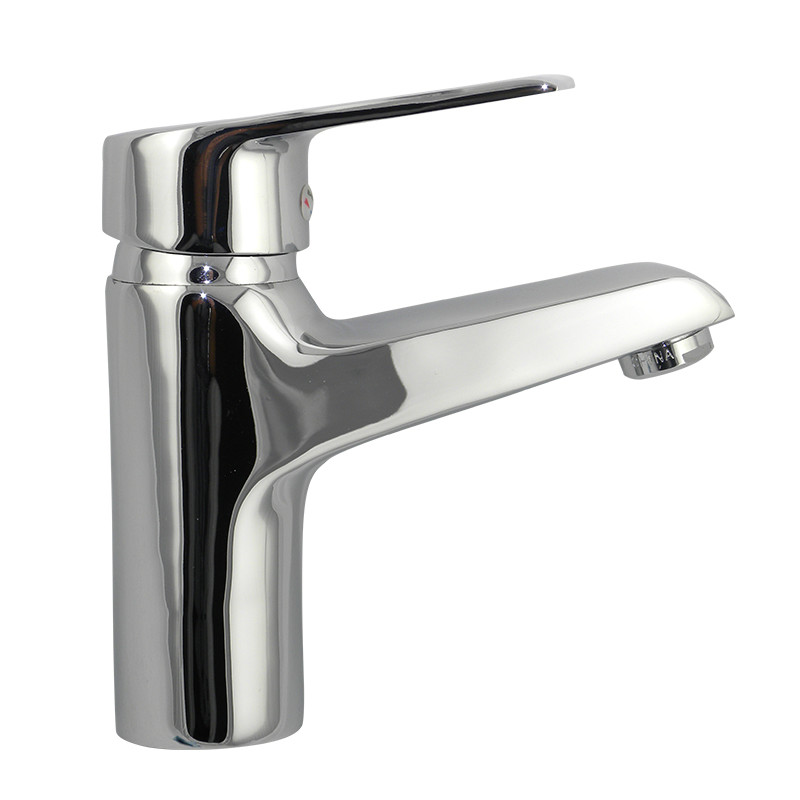 Chromed plating ceramic valve core brass basin faucet
