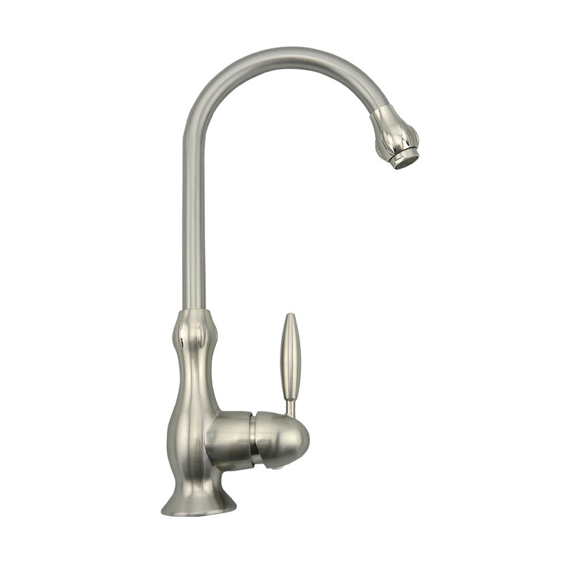 Stainless steel ceramic valve core kitchen faucet QICL-1005