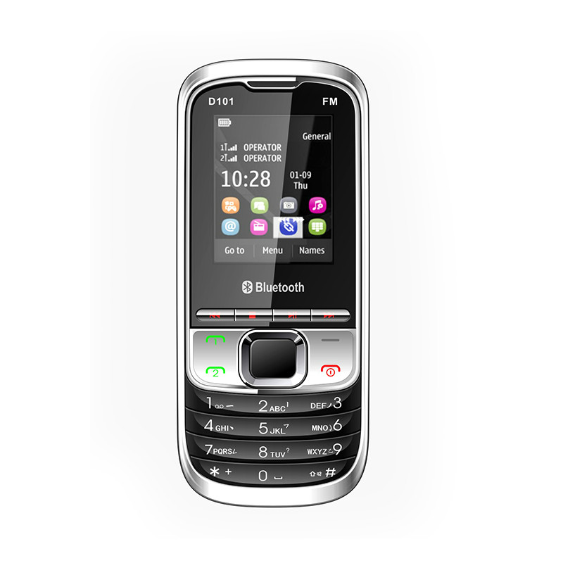 DONOD D101 Phone with 1.8 inch flat screen,dual sim dual T card