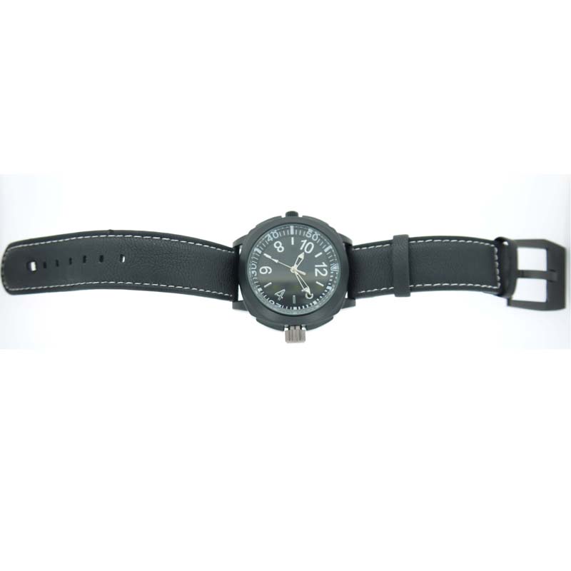 sport style wrist watch casual-black