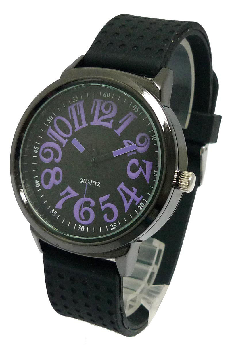 sports water resistant PU wrist watch for men