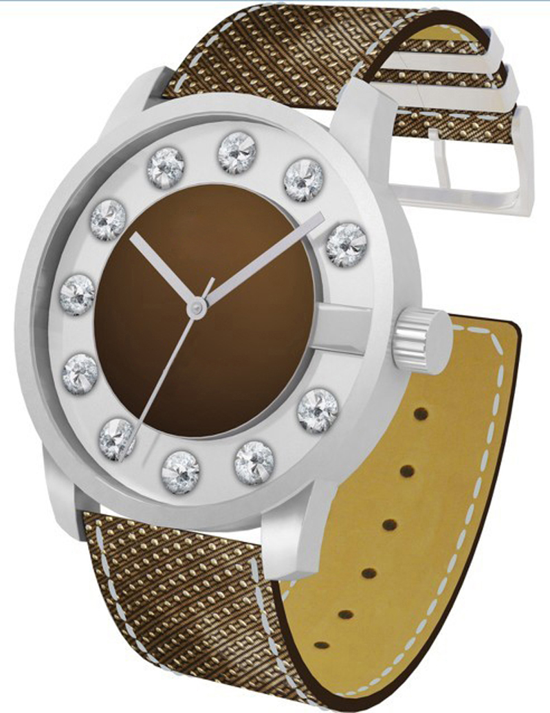 colorful  Diamante case Alloy Quartz Analog Bracelet Watch