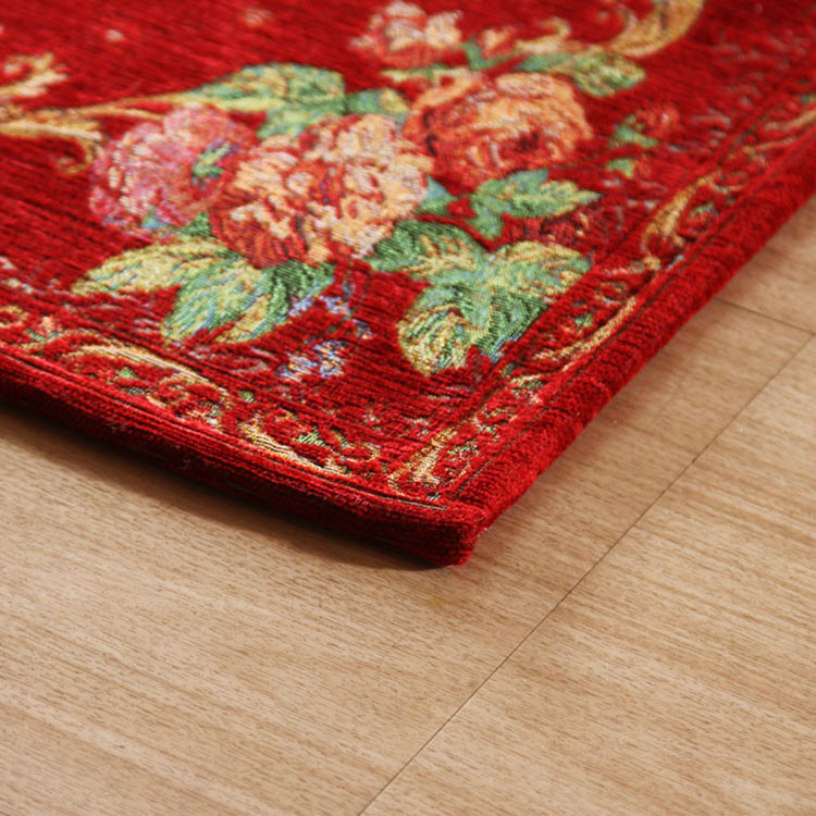 70*140cm European Chenille Fabric Rectangle carpet chenille rugs