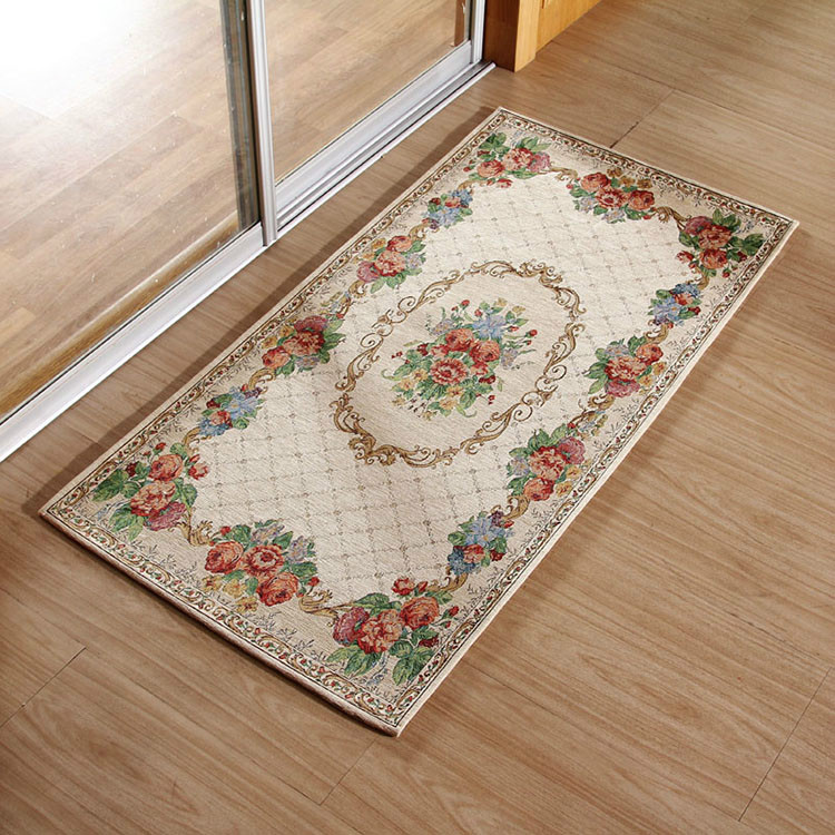 70*140cm European Chenille Fabric Rectangle carpet chenille rugs