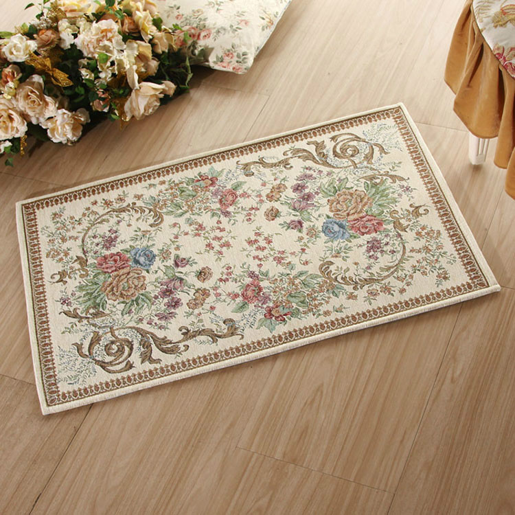 40*60cm European Chenille Fabric Rectangle jacquard carpet modern mat