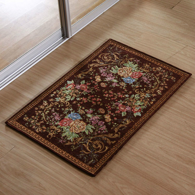 40*60cm European Chenille Fabric Rectangle jacquard carpet modern mat