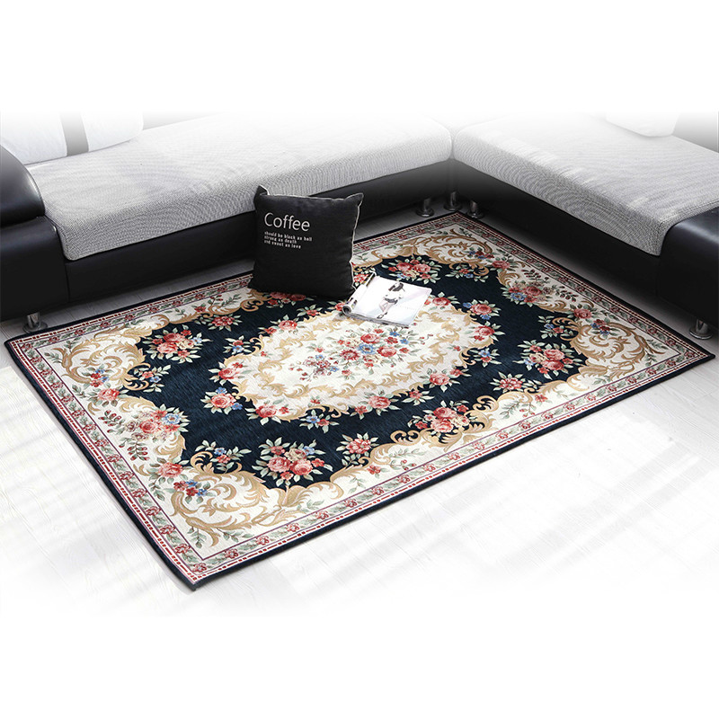 140*200cm European classic Chenille cotton yarn jacquard carpet mats