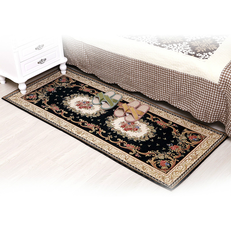 75*180cm European classical Chenille cotton yarn jacquard carpet mats