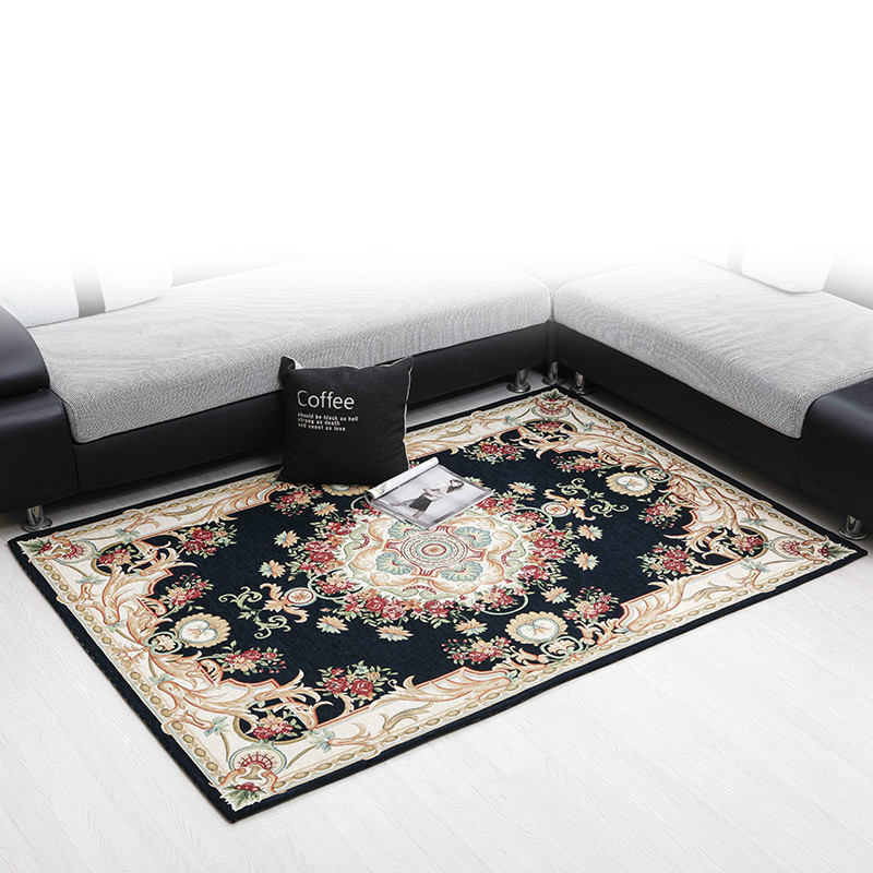 Rectangle living room coffee table carpet chenille yarn carpet