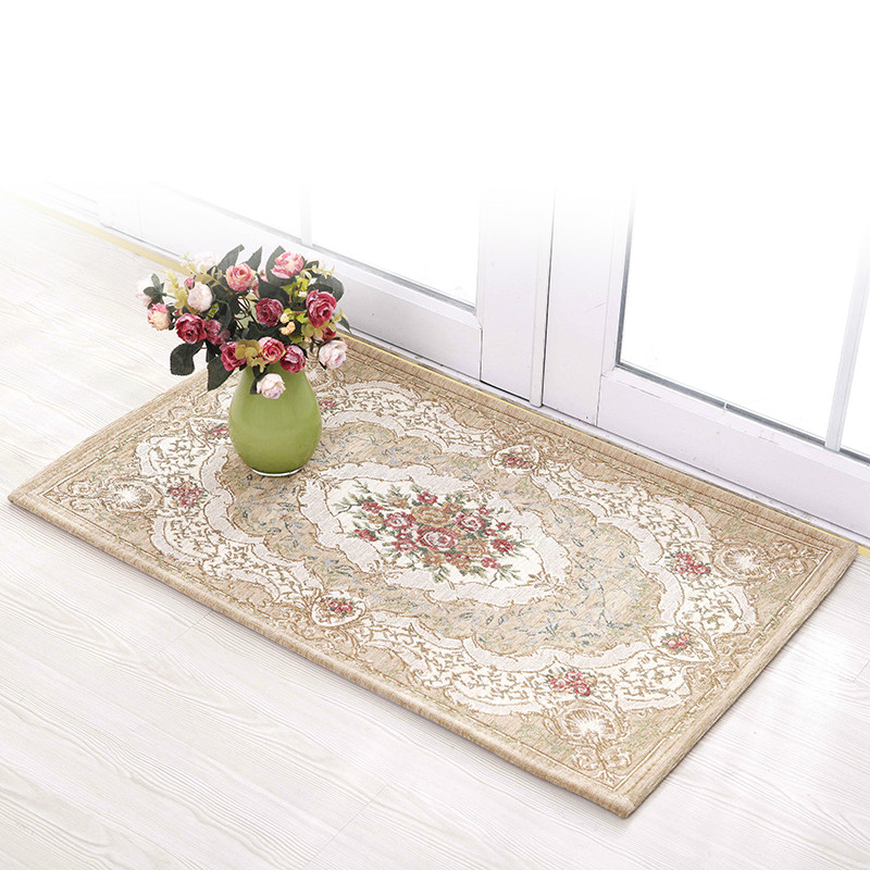 Chenille yarn carpet Rectangle living room coffee table carpet jacquard carpet