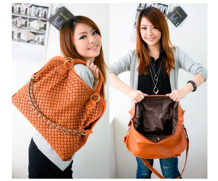 Women's fashion woven crossbody bag