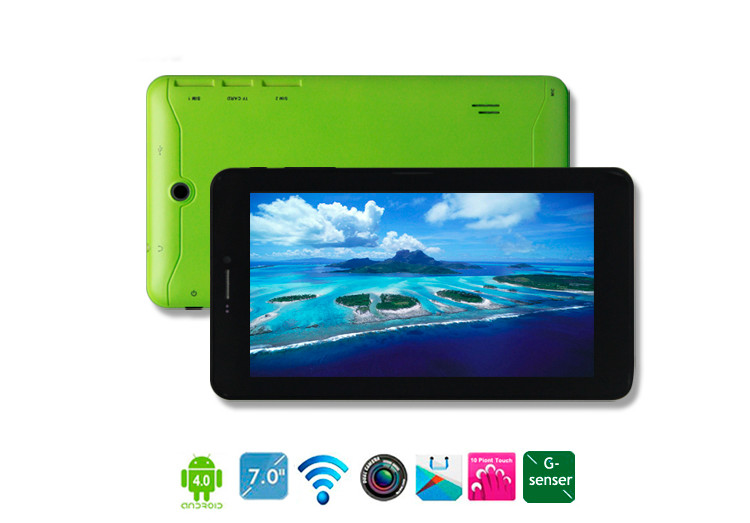7 inch Android 4.0.4 with 8G ROM 512M RAM Wifi Dual Camera Gsensor