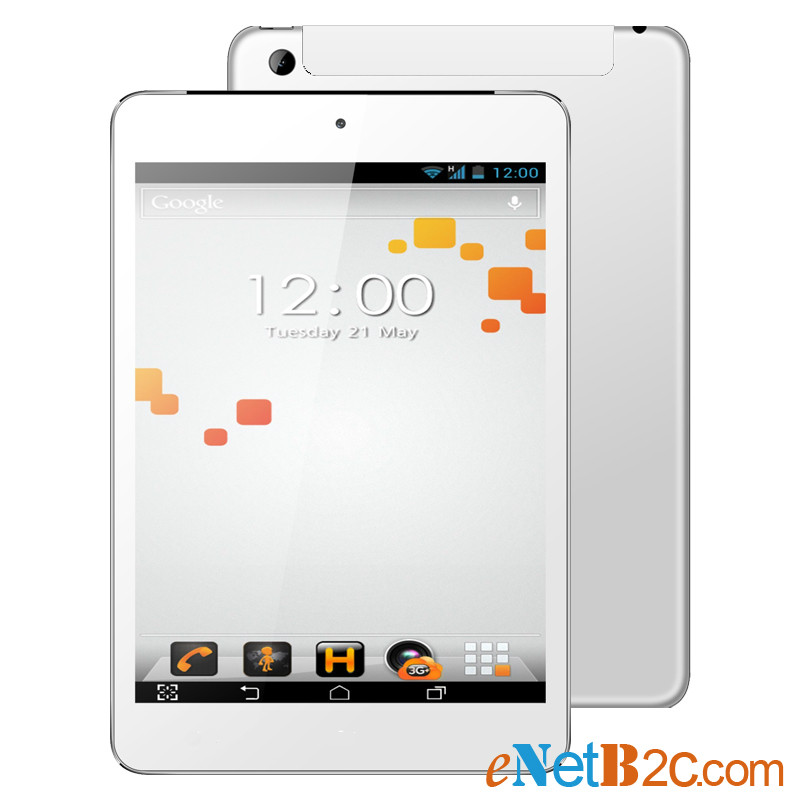 7.85 inch Tablet PC IPS 1024x768 3G Phone MTK8389K Qual Core Dual Cameras