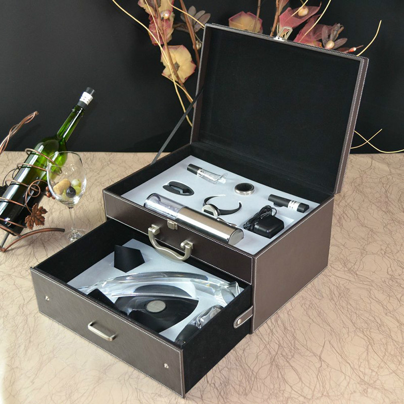 Deluxe Business wine sets Electric Wine corkscrew Opener Set