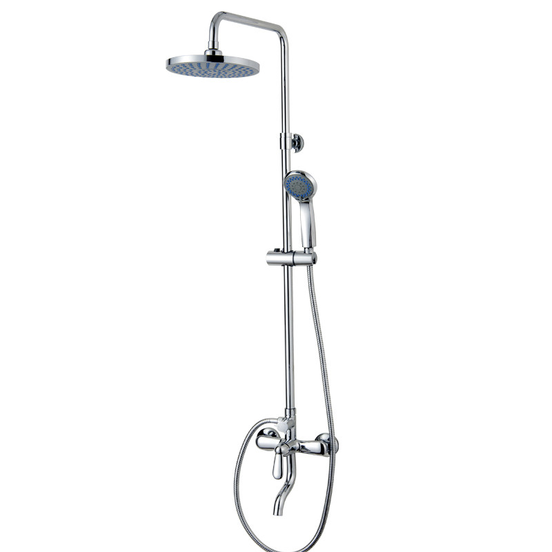 High quality 8 inch bathroom rainfall round shower set faucet bath tap mixer