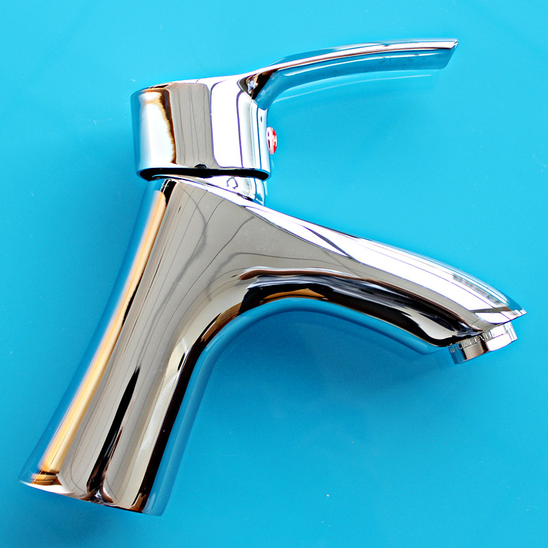 Elegant Brass Bathroom Sink Faucet-Chrome Finish