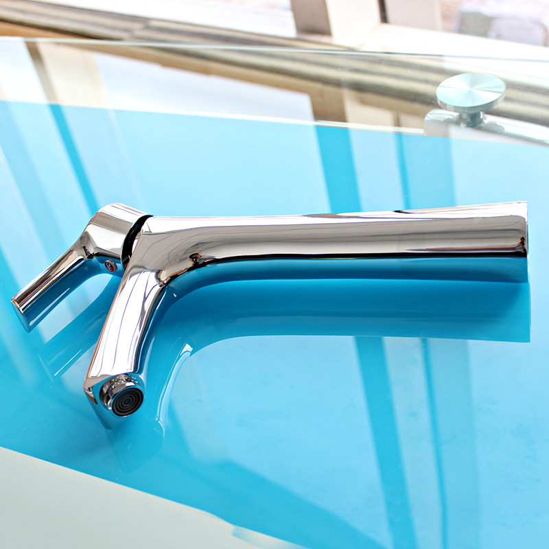 Durable Brass Body Chrome Plated Bathroom Sink Basin Mixer Basin Faucet