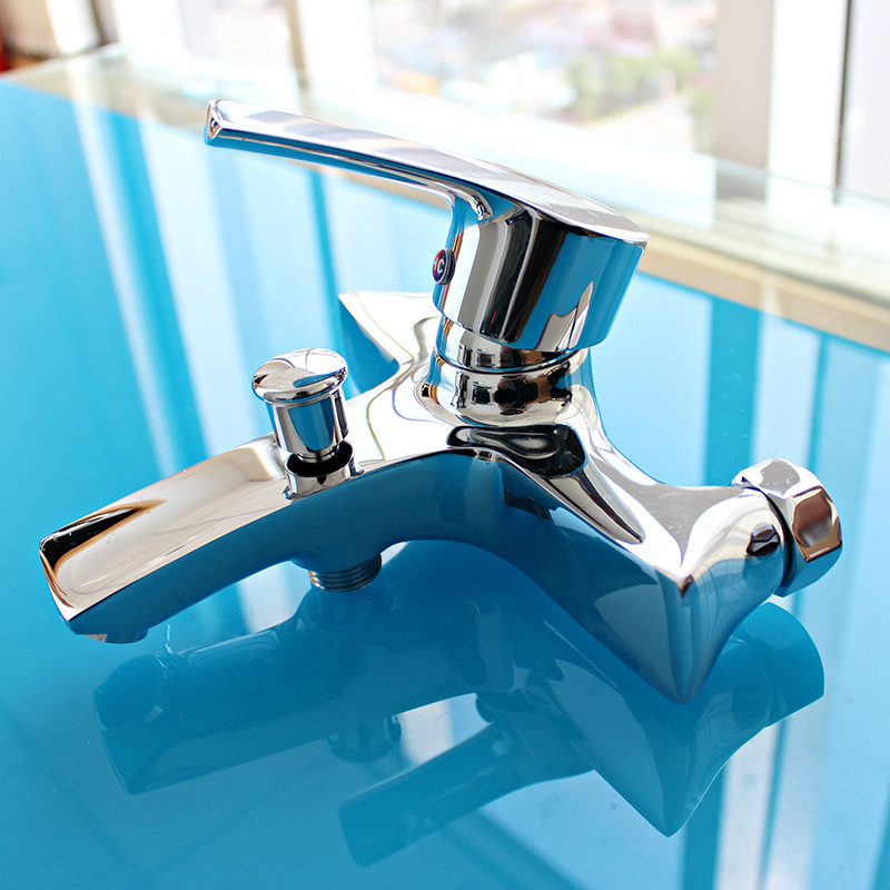 Durable Brass Body Chrome Plated Bathroom Sink Basin Mixer Tap Faucet valve