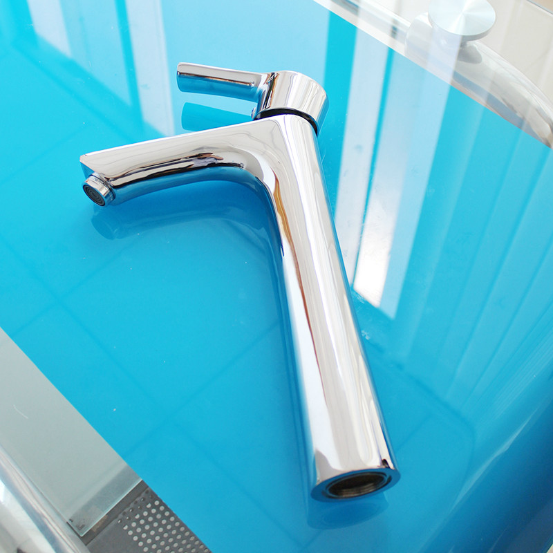 Brass tall bathroom basin faucet deck mounted basin mixer bahtroom tap