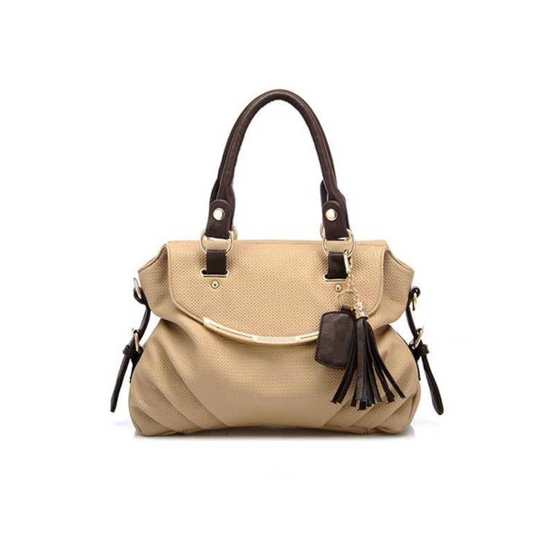 Genuine Leather Bag Fashion Tassel Bag Shoulder Bag