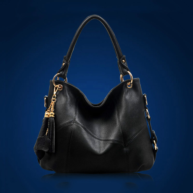 Fashion genuine leather women handbags vintage cow leather bags shoulder bag