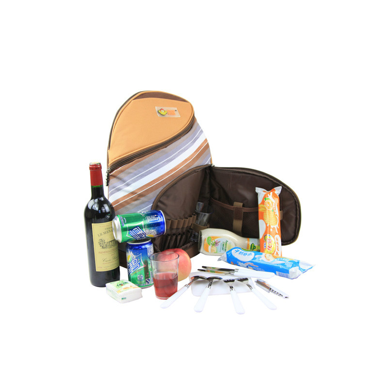 Fashion portable side open picnic bag