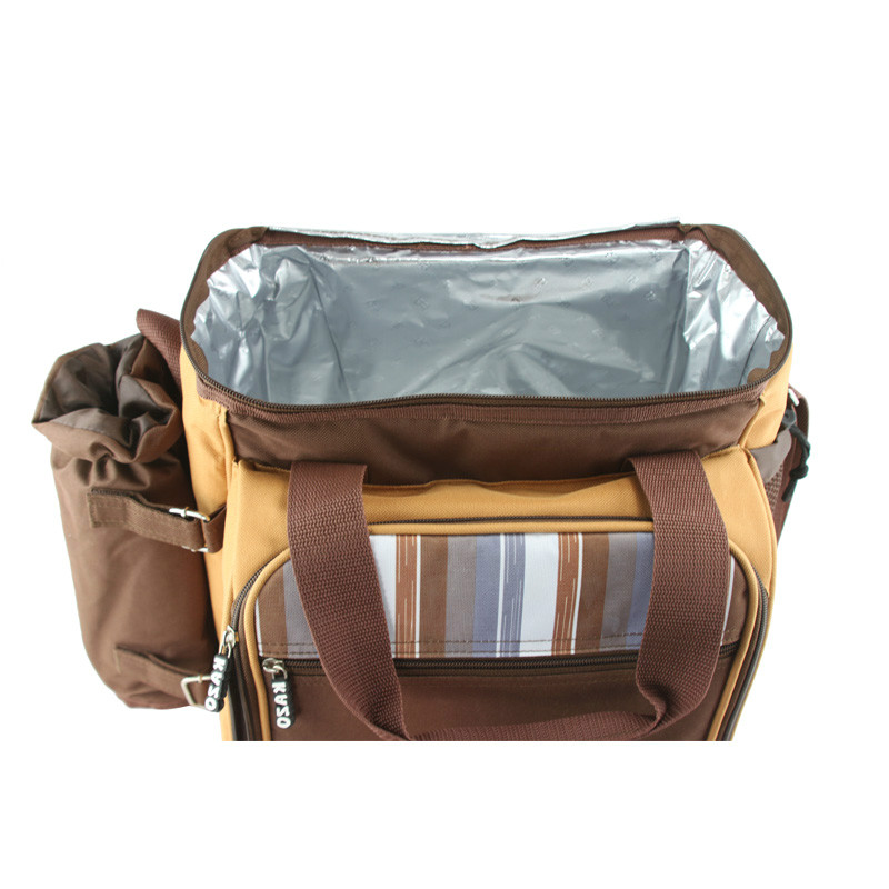 Fashionable Two copies square WINE picnic backpack