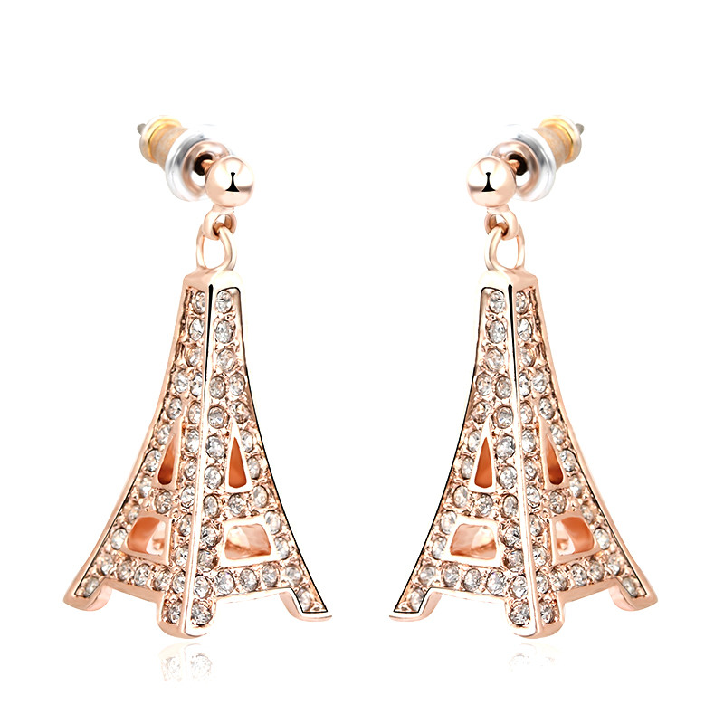 2014 Top Quality Fashionable vintage Eiffel Tower stud earrings free shipping!